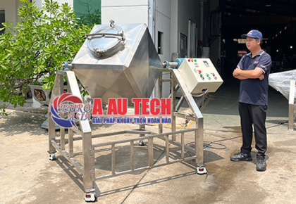 Khám phá công dụng vượt trội của máy trộn bột khô hình lập phương trong sản xuất