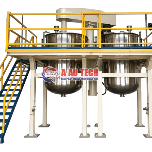 Máy khuấy sơn lắp sàn thao tác