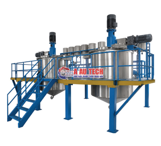 Bồn khuấy lắp sàn thao tác