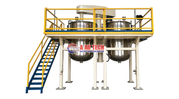 Máy khuấy sơn lắp sàn thao tác