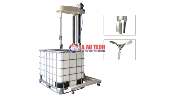 Máy khuấy thùng IBC nâng hạ