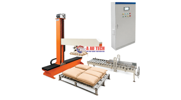 Robot xếp bao lên pallet