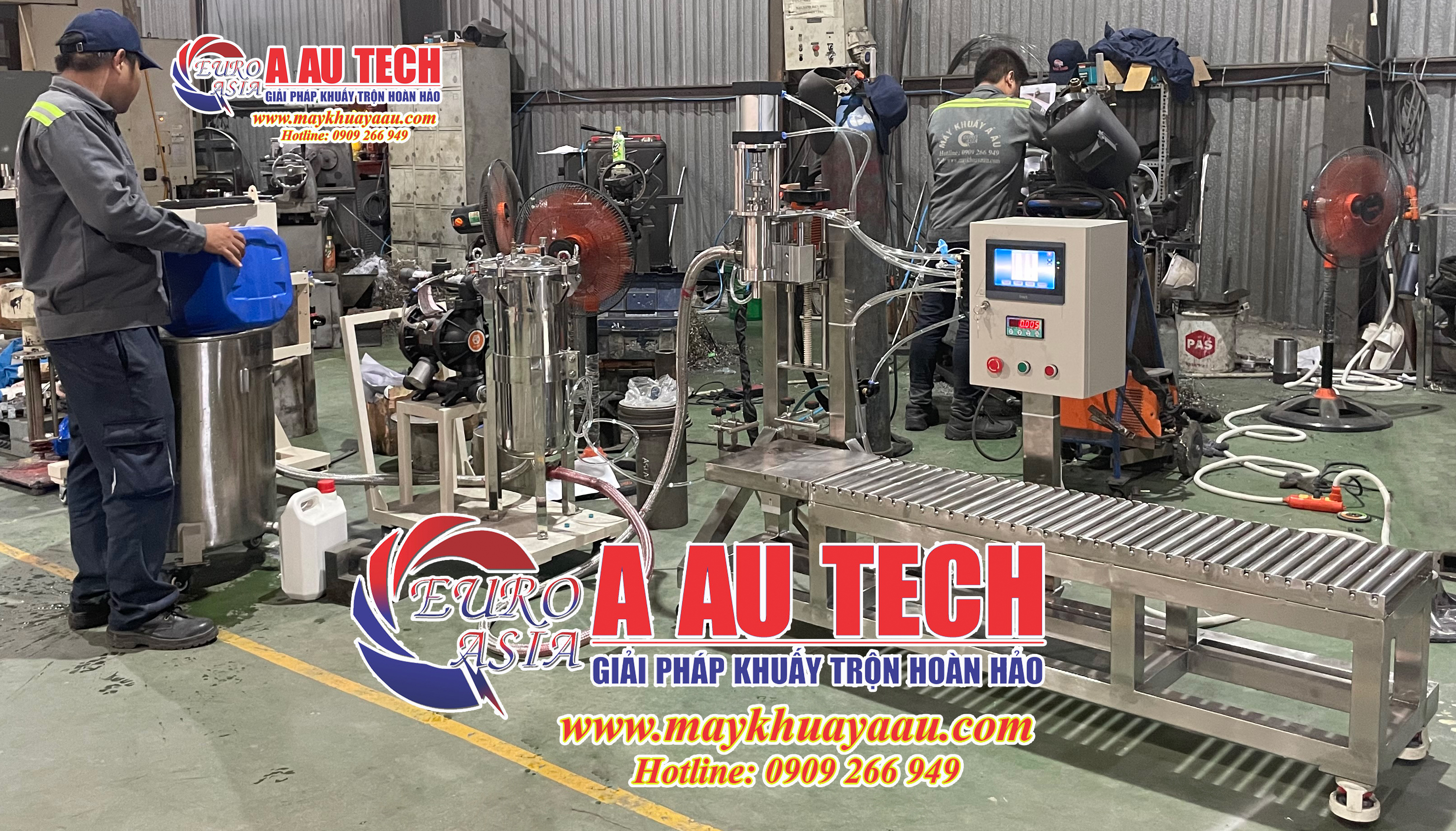 Máy chiết rót sơn 