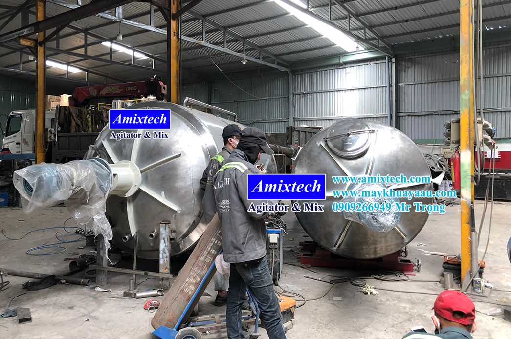Gia công bồn khuấy tại Á Âu