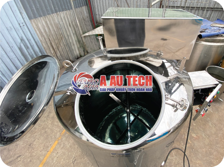 bồn khuấy nắp kín CIP