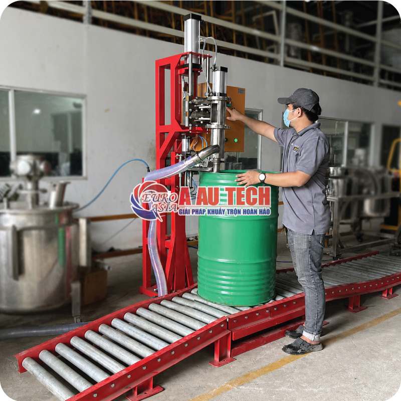 Máy chiết rót thùng phuy