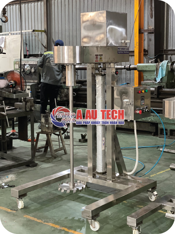 Máy khuấy inox nâng hạ