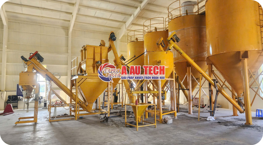 hệ thống sản xuất bột trét tự động