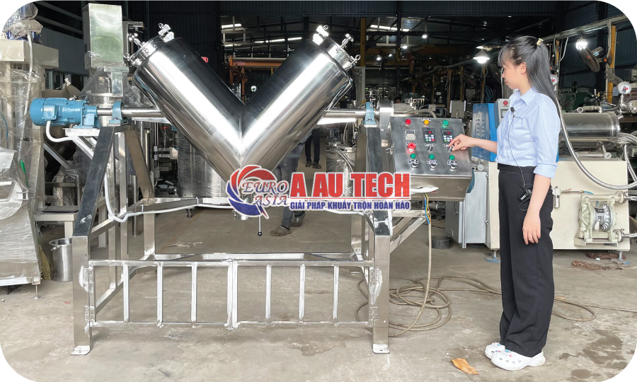 Máy trộn chữ v