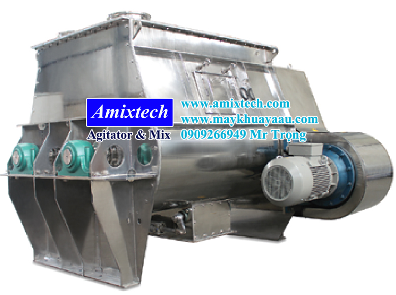 Máy trộn 02 trục nằm ngang