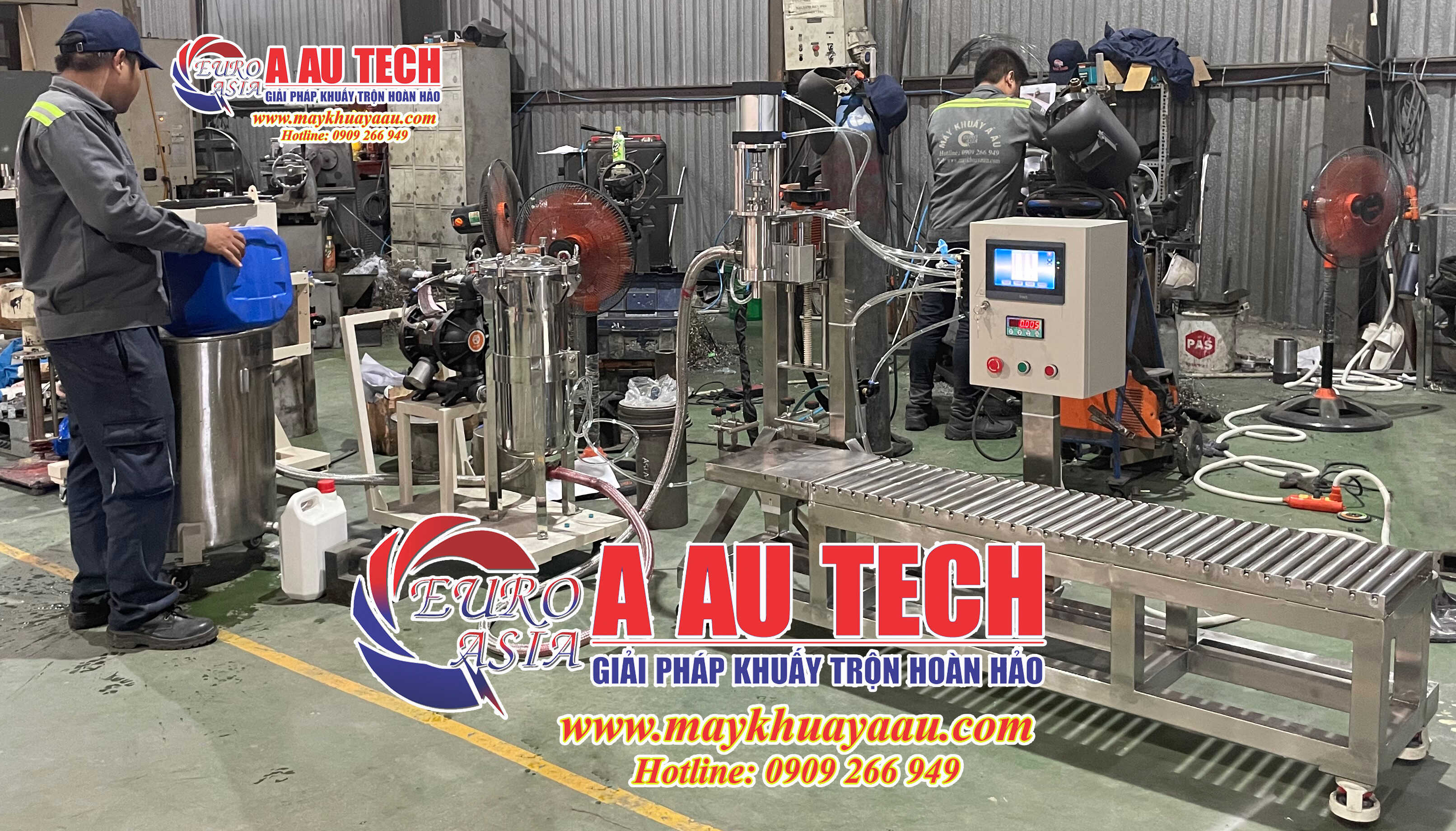 Máy chiết rót sơn 