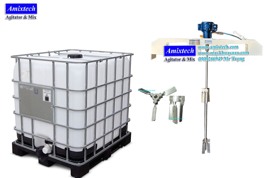 Máy khuấy thùng IBC