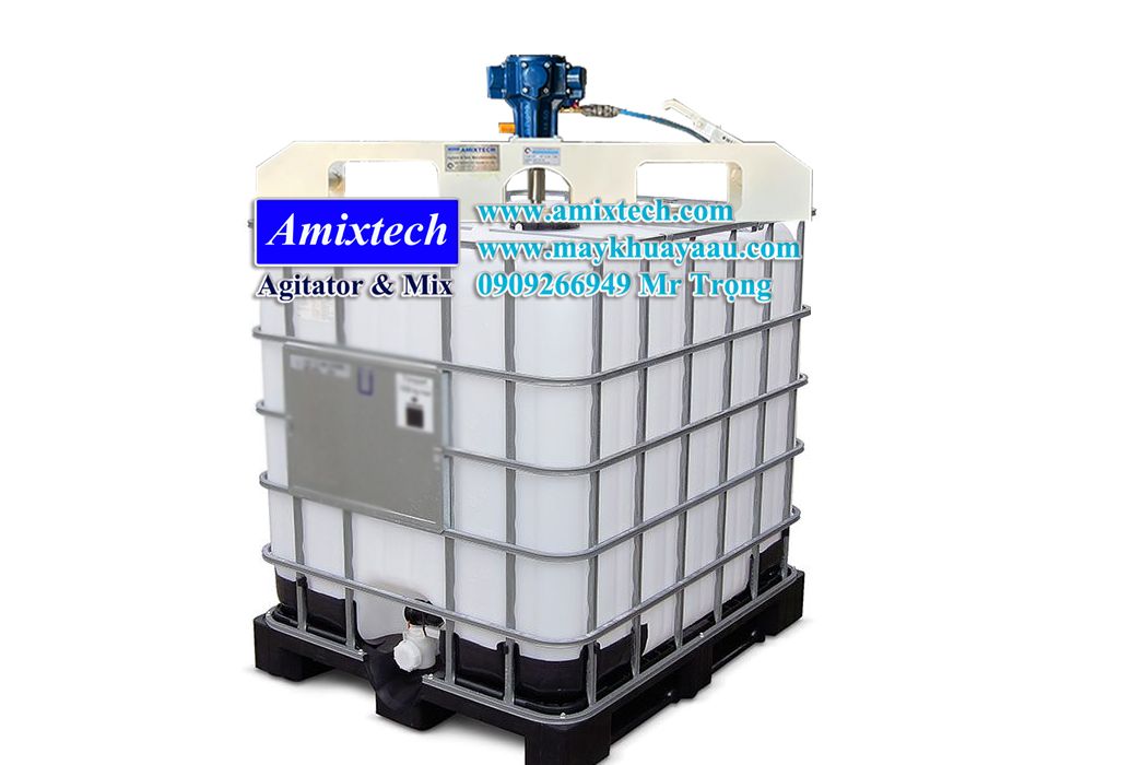 Máy khuấy thùng IBC 1000 lít