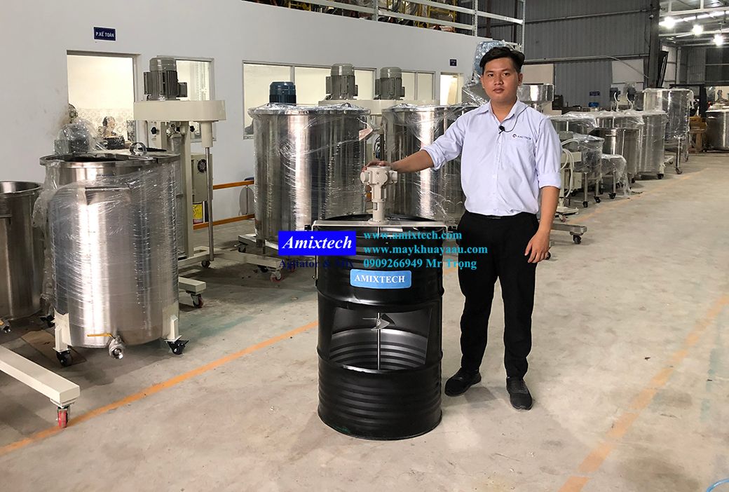Máy khuấy thùng phuy