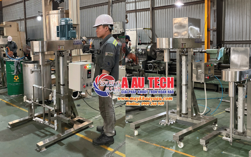 Máy khuấy khung inox