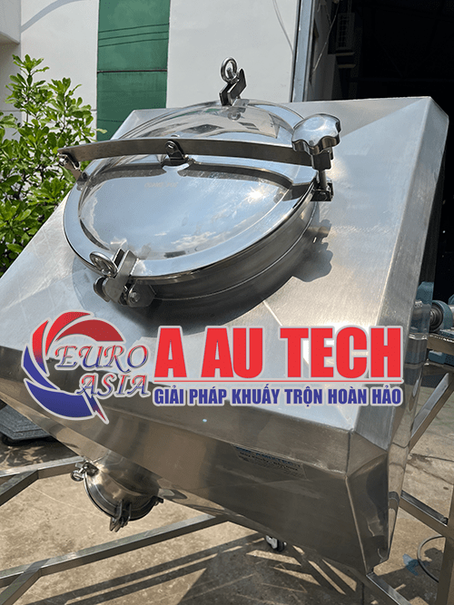 nắp máy trộn bột hình lập phương