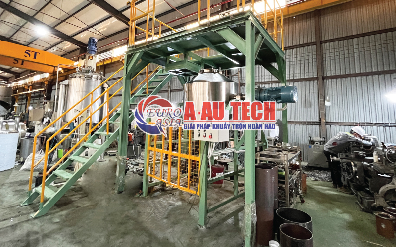 Máy trộn dạng trống Á Âu 