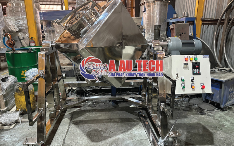 Máy trộn bột lập phương