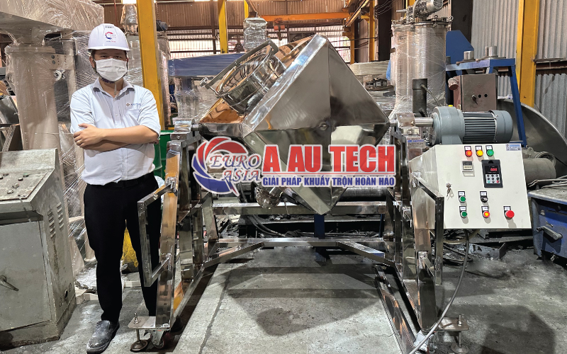 Máy trộn bột lập phương