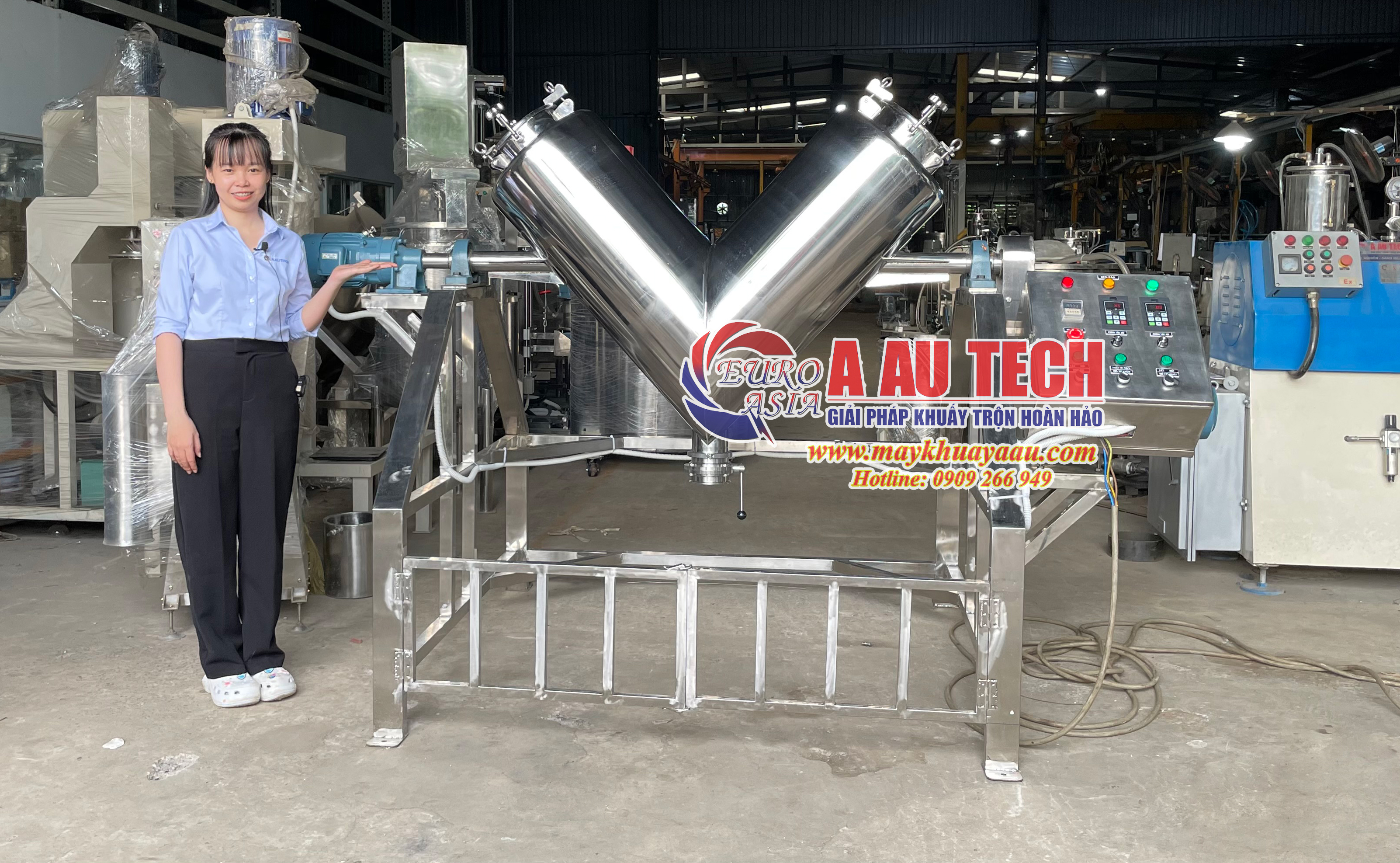 Máy trộn dạng chữ V