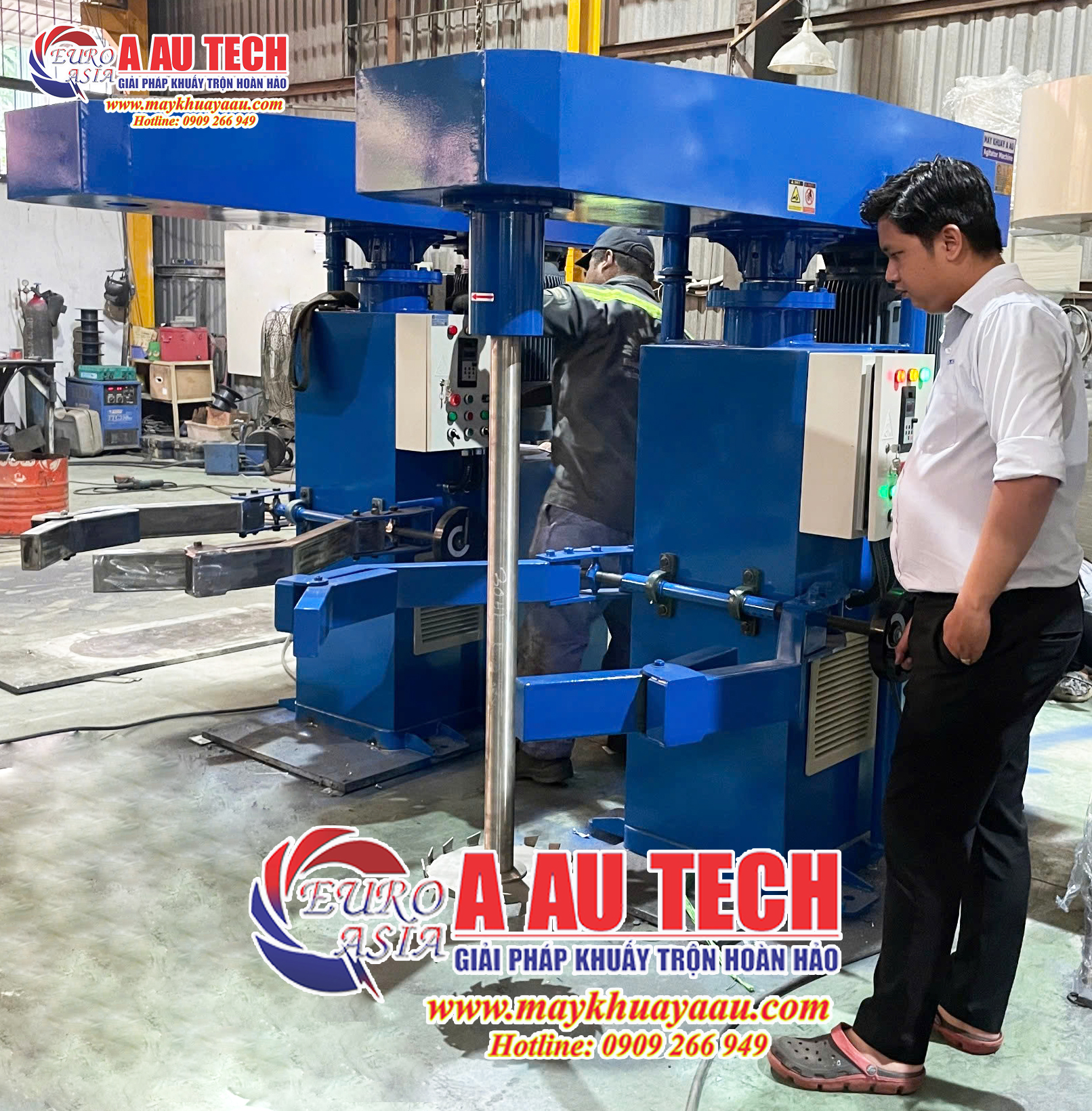 Máy khuấy sơn do Á Âu sản xuất 