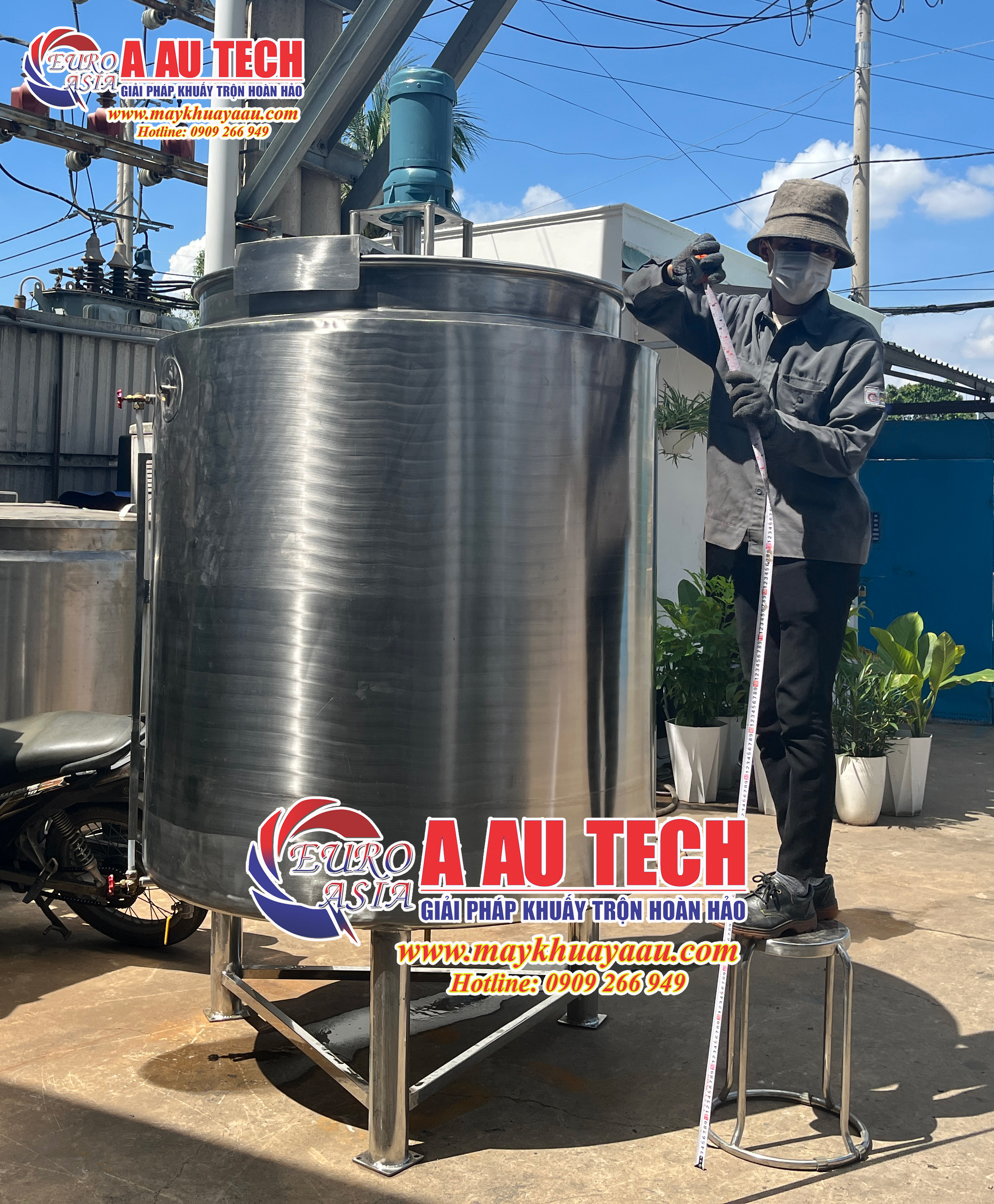 Bồn khuấy gia nhiệt 500 lít