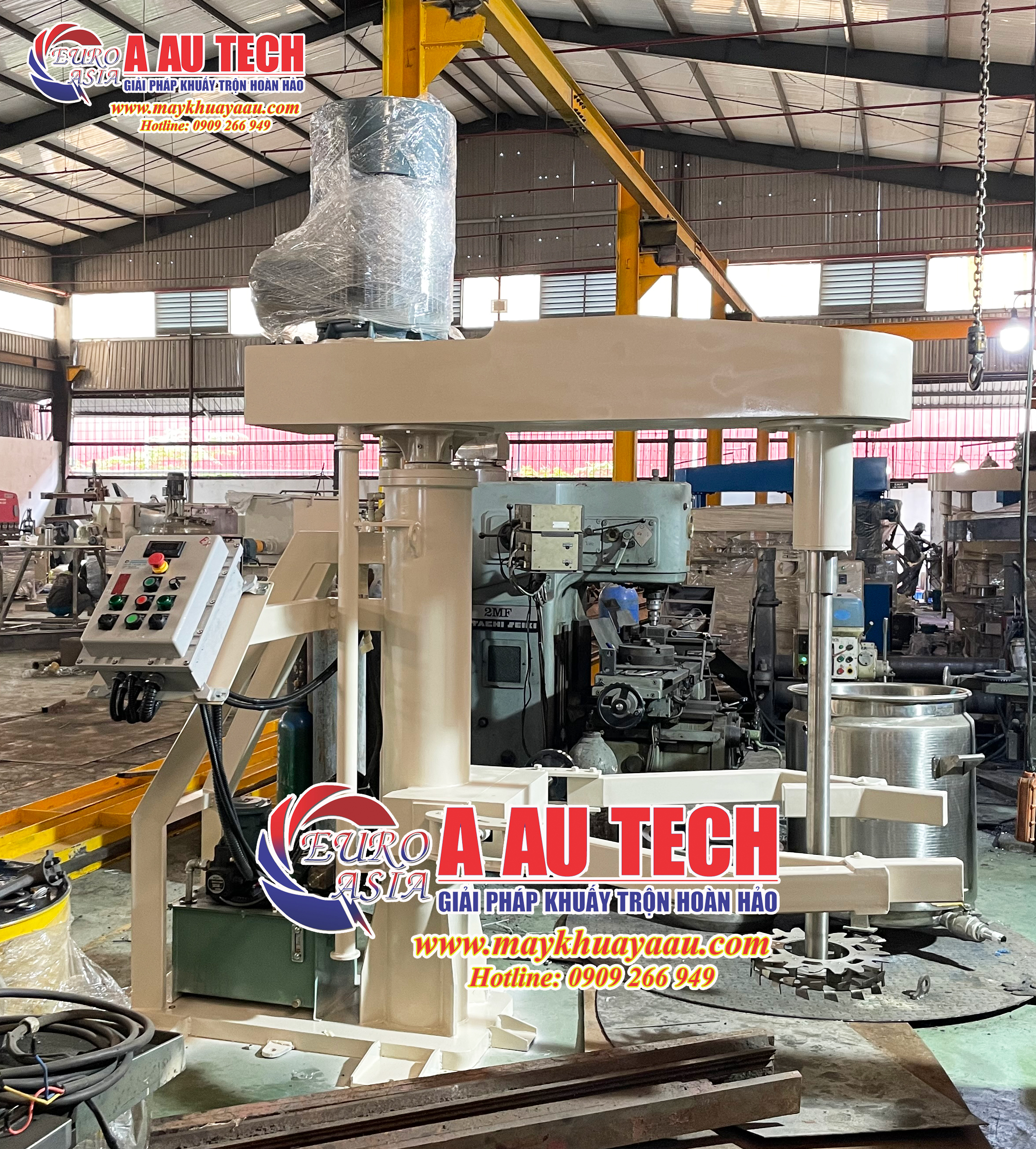 Máy khuấy công nghiệp sản xuất tại Á Âu