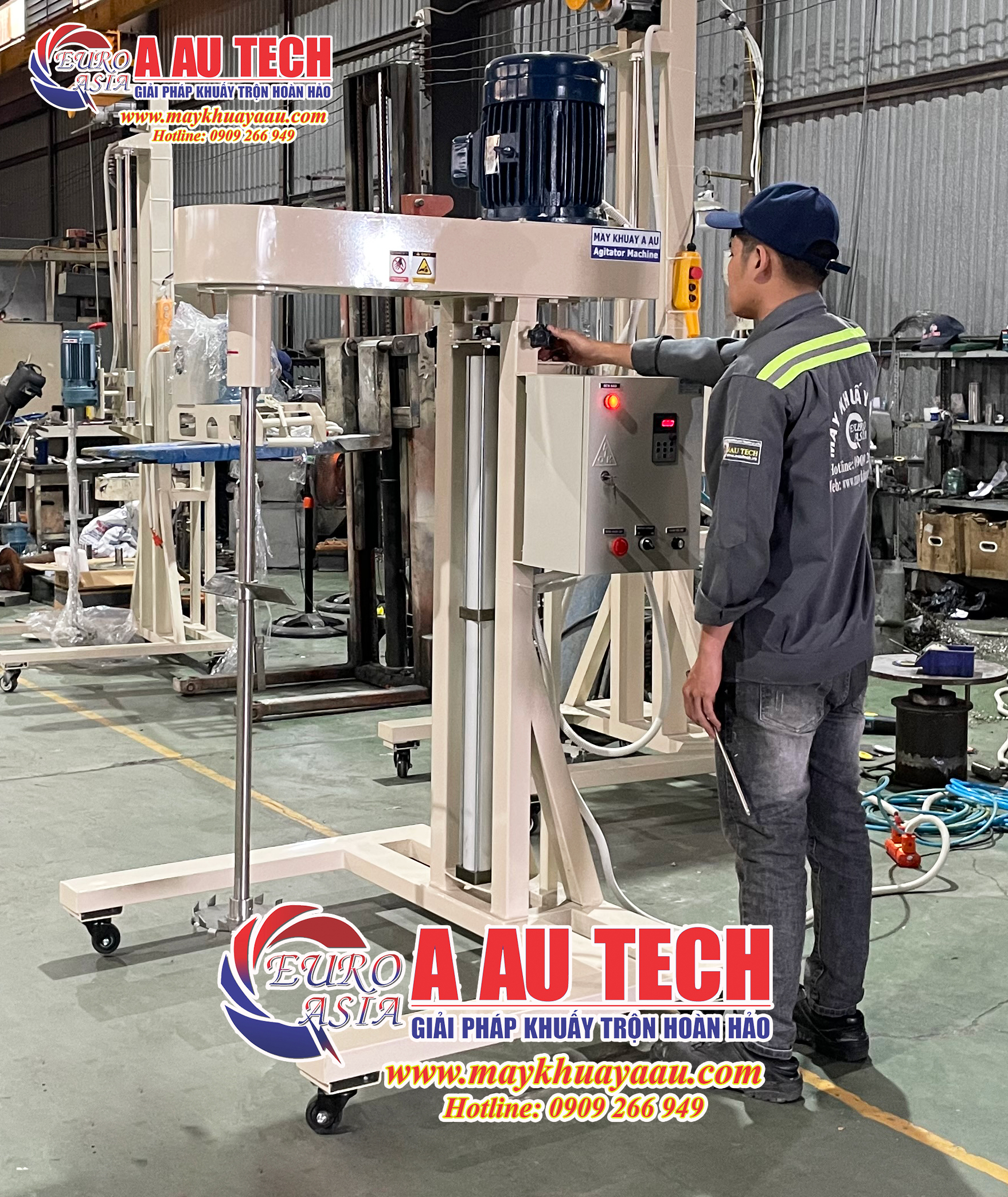 Máy khuấy trộn sơn 200 lít