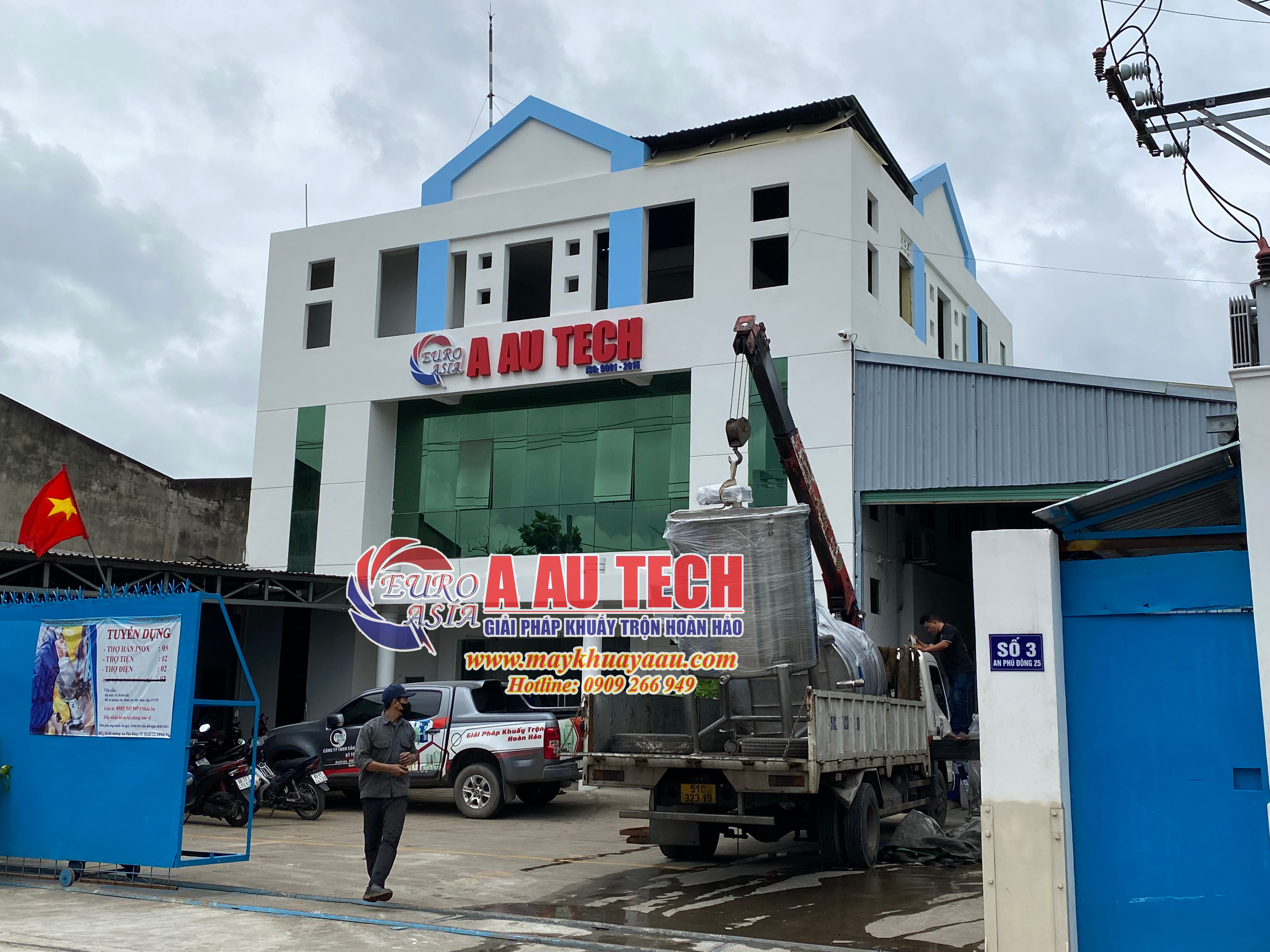 Á Âu- Đơn vị thiết kế sản xuất bồn khuấy công nghiệp