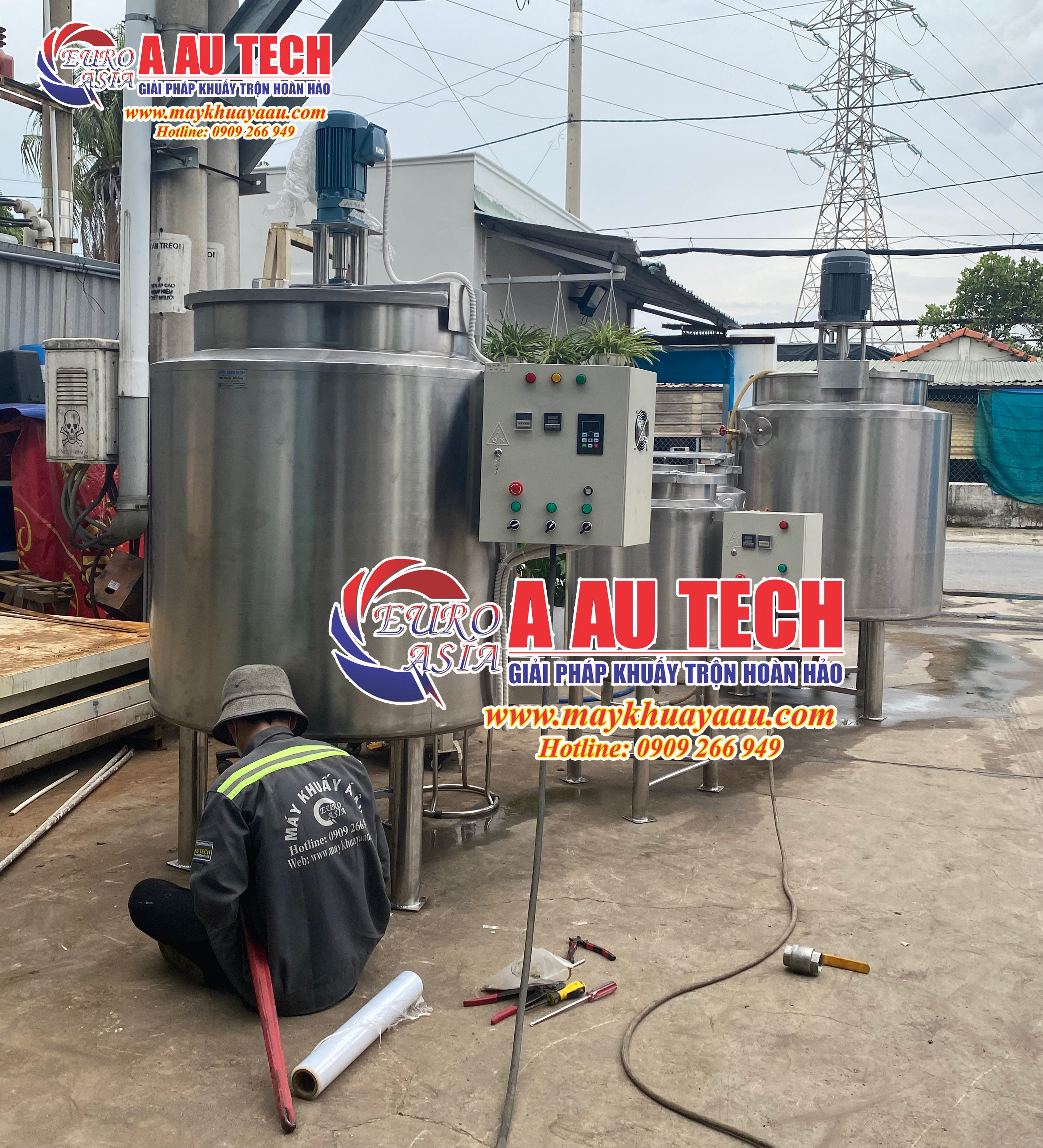 Bồn khuấy gia nhiệt 500 lít