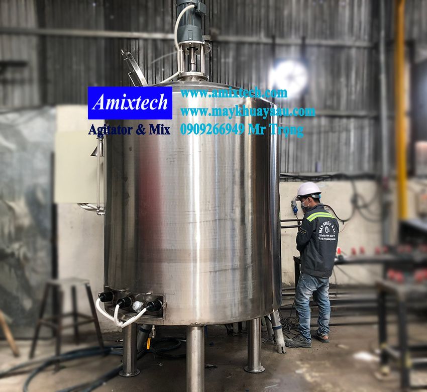 bồn khuấy gia nhiệt bằng điện trở 500L