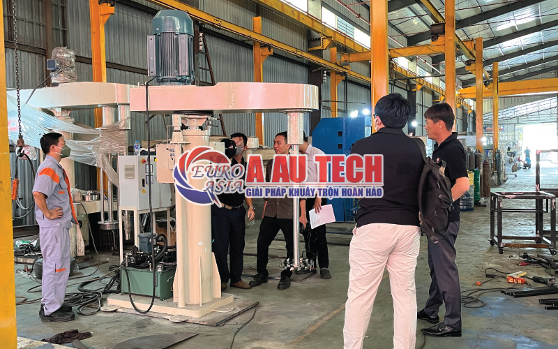Máy khuấy sơn đĩa đôi