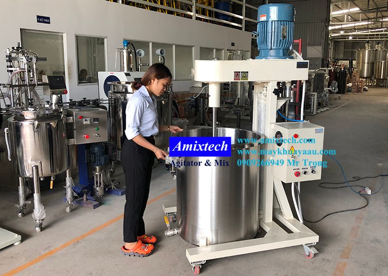 máy khuấy phân bón nâng khí 200 lít