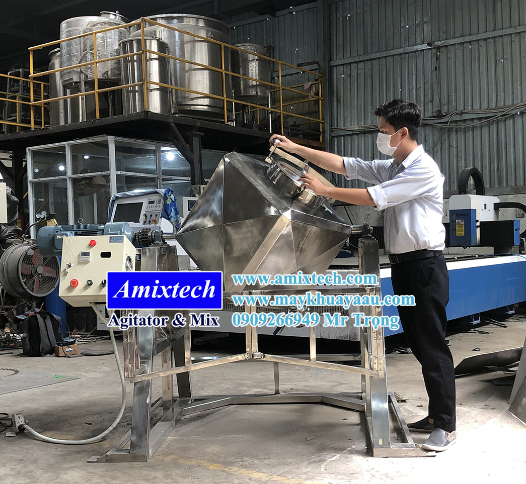 máy trộn hình lâp phương dạt GMP