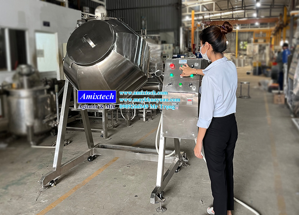 máy trộn lồng quay 50kg