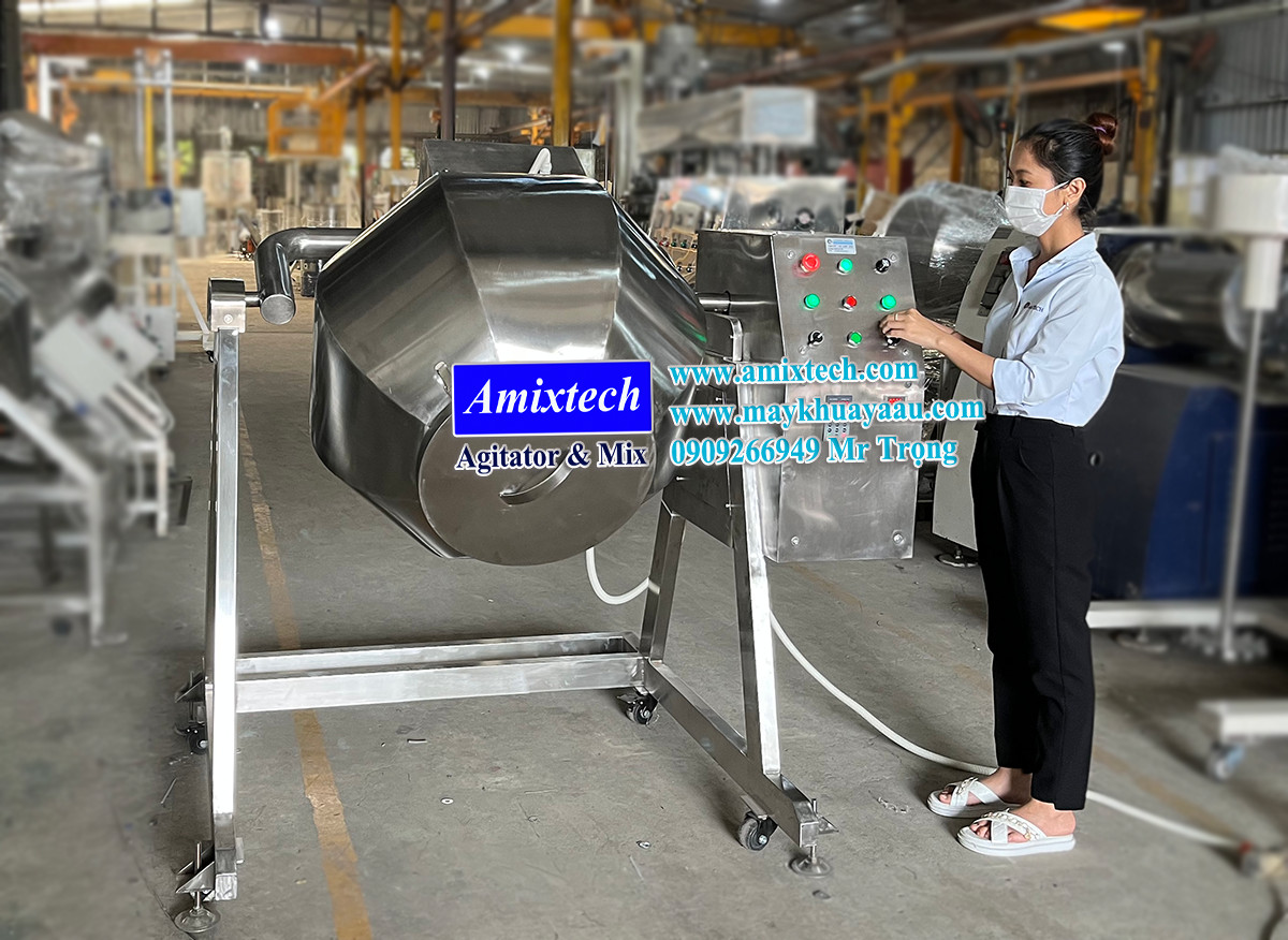máy trộn thực phẩm lồng quay 100kg