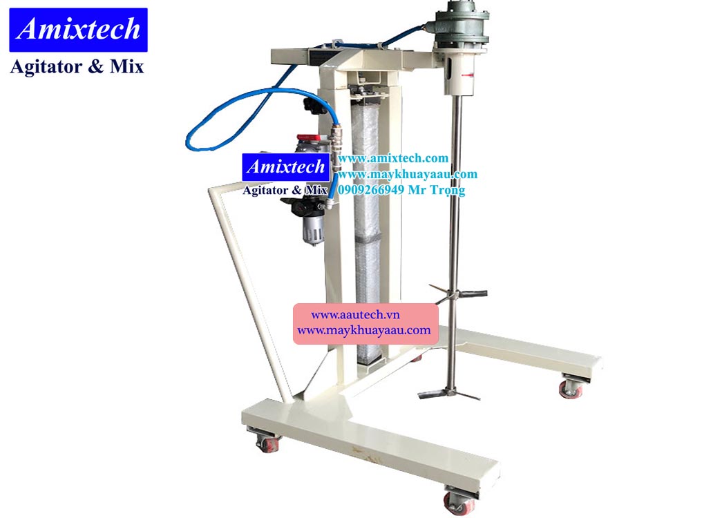 máy khuấy keo khí nén 200 lít