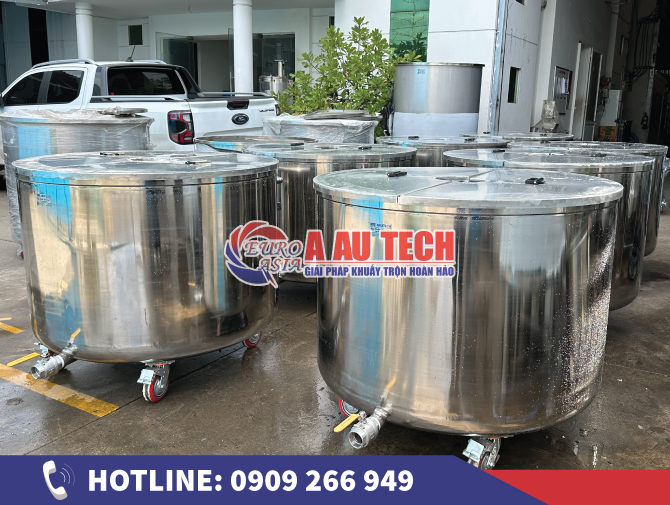 Cung cấp bồn inox chứa thực phẩm cho ngành chế biến thực phẩm