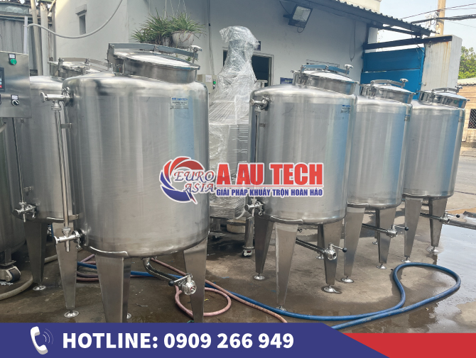 Bồn chứa ngành thực phẩm gia công theo yêu cầu