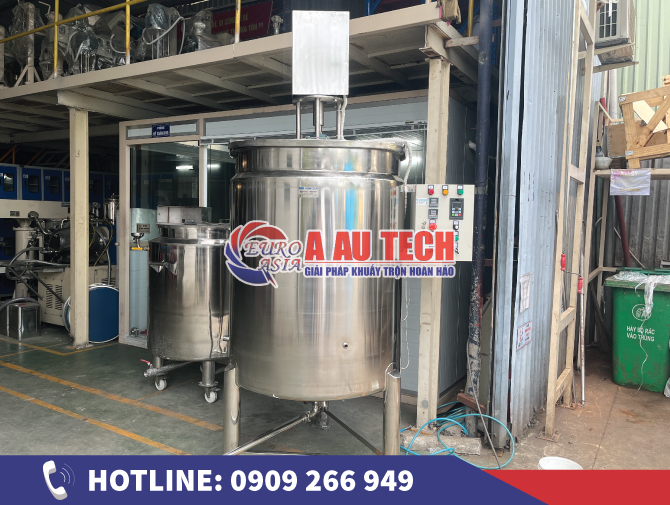Bồn khuấy giải nhiệt thực phẩm 500L inox chuẩn vệ sinh