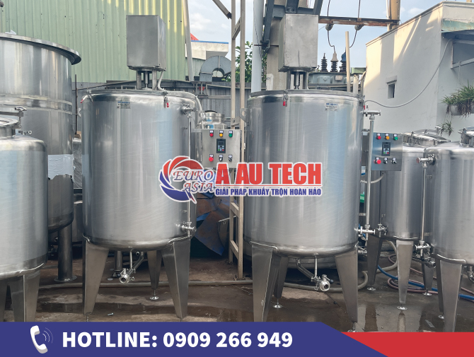 Bồn khuấy trộn thực phẩm 500 lít phù hợp ngành thực phẩm sạch