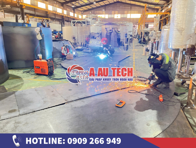 Các dự án bồn khuấy inox đa ngành tại Á Âu cuối năm