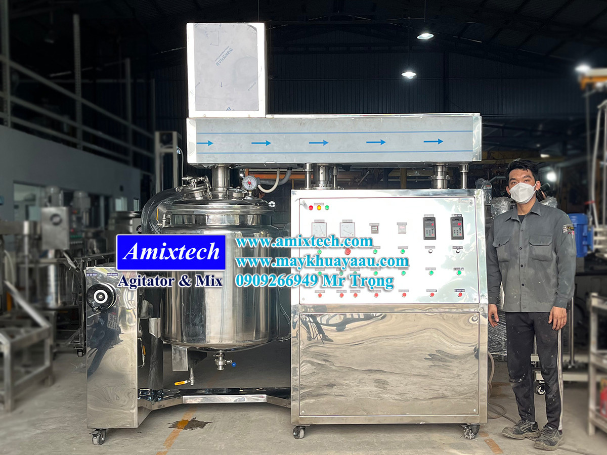 Máy đồng hóa mỹ phẩm hút chân không