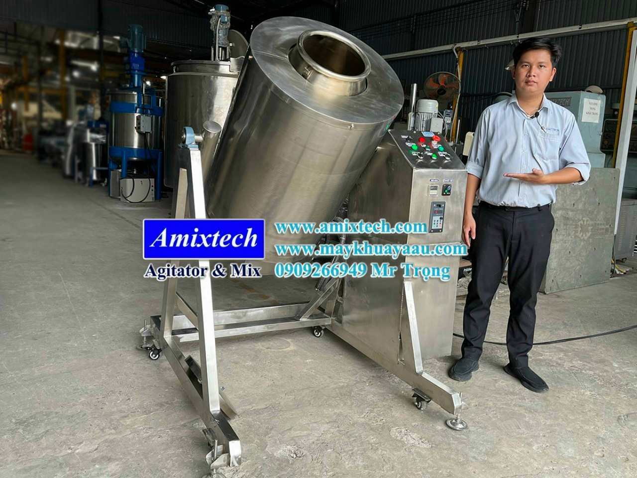Máy rang hạt mè công nghiệp