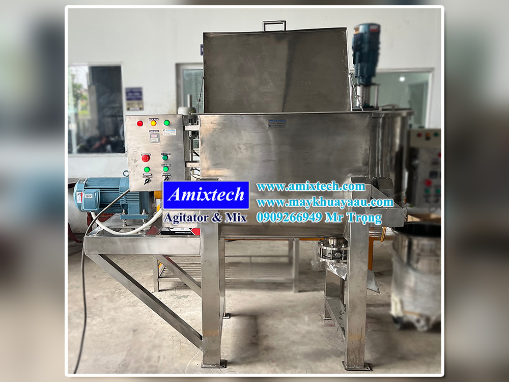 Máy trộn bột khô nằm ngang 200kg