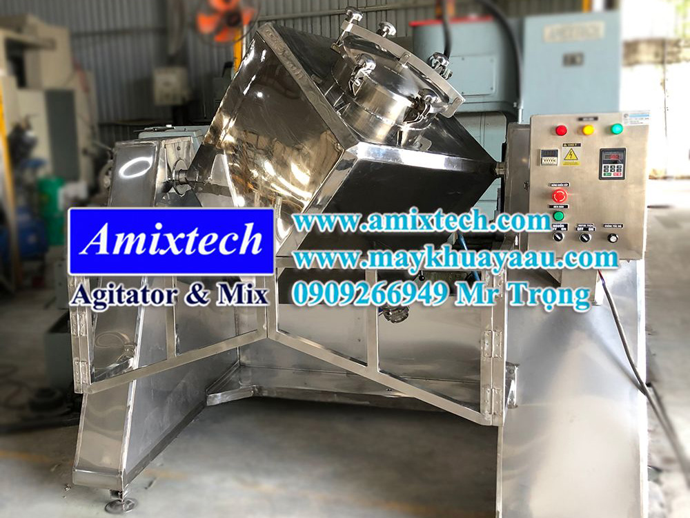 Máy trộn lập phương thực phẩm đạt GMP