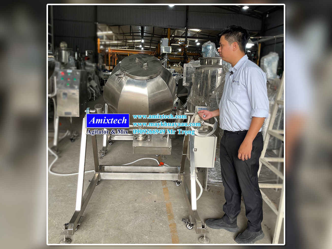 Máy trộn tẩm ướp gia vị