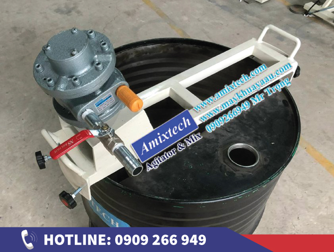 Máy khuấy sơn khí nén trong sản xuất sơn công nghiệp