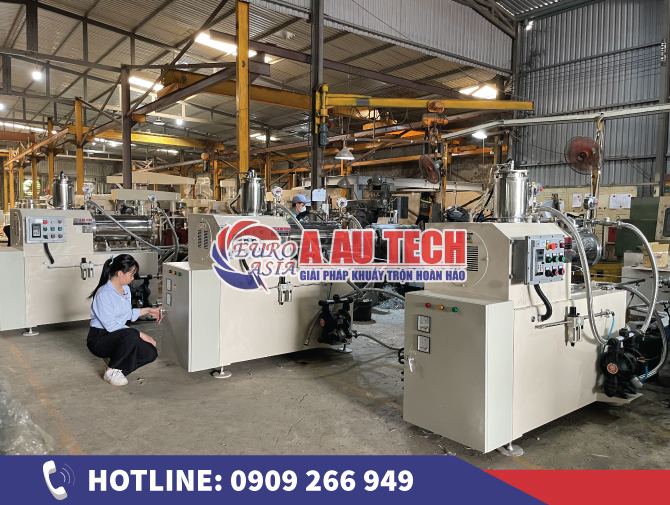 Công nghệ máy nghiền sản xuất sơn giúp tối ưu quy trình sản xuất.