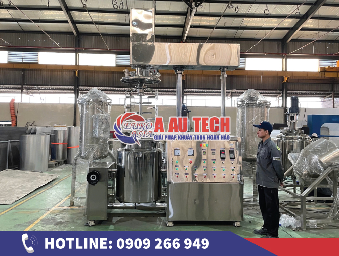 Máy nhũ hóa thực phẩm trong dây chuyền chế biến hiện đại